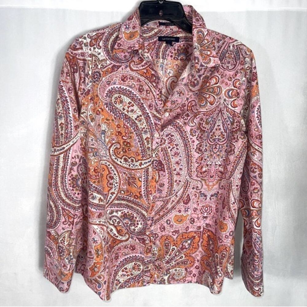 Lands End Long Sleeve Button Down Shirt
